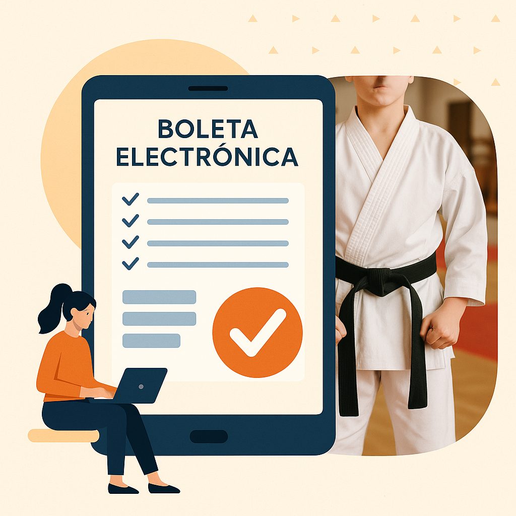 Cómo la boleta electrónica simplifica tu academia de karate